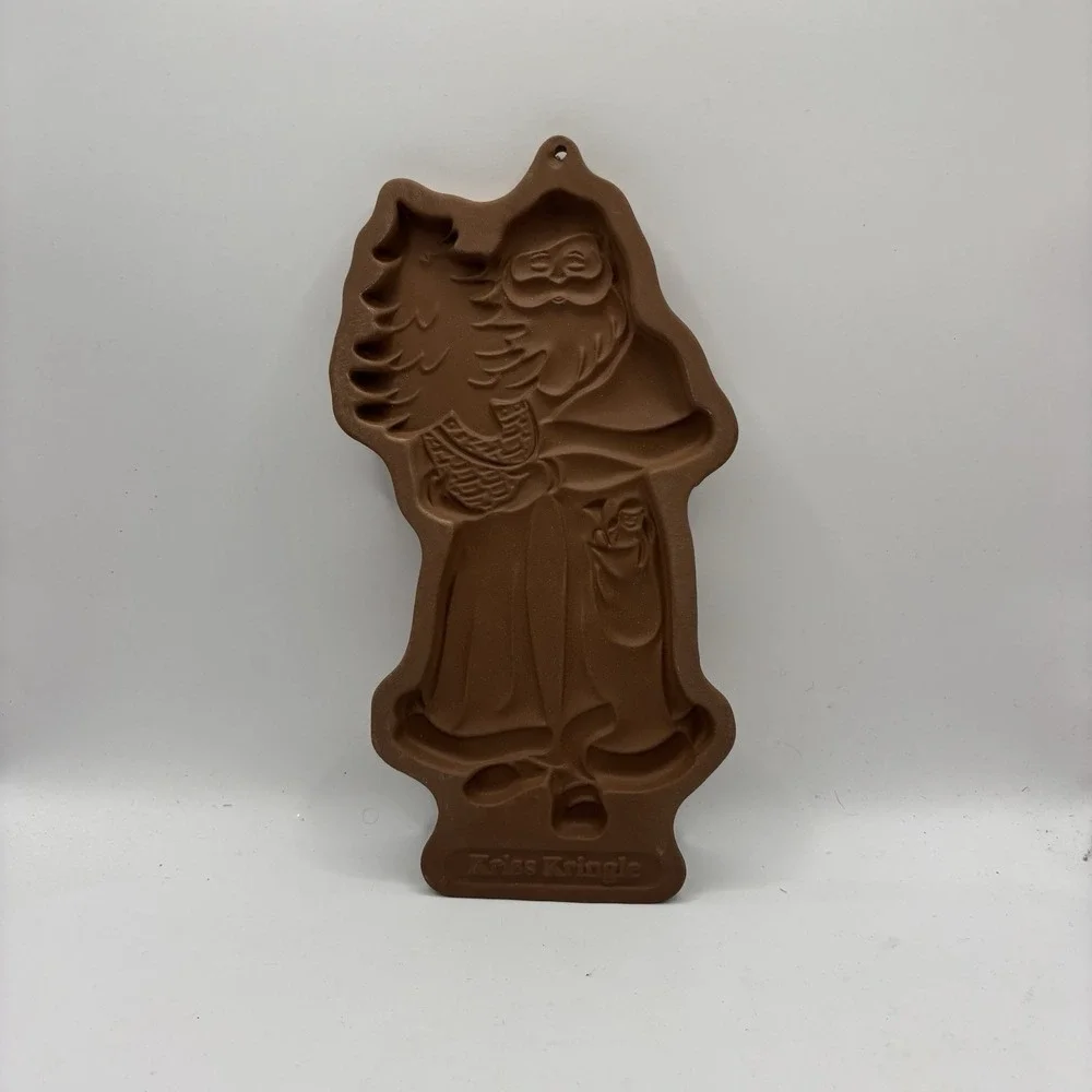 Longaberger Pottery 1991 Kris‎ Kringle Limited Edition Christmas Cookie Mold